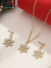 Set Da 3 Pezzi Con Clavicola A Forma Di Fiocco Di Neve Semplice Per Natale