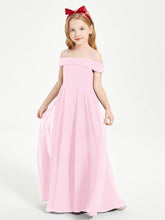 Abiti Da Damigella Junior Chic Con Spalle Scoperte Rosa Bonbon