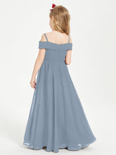 Abiti Da Damigella Junior Chic Con Spalle Scoperte Azzurro Polvere