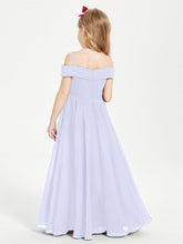 Abiti Da Damigella Junior Chic Con Spalle Scoperte Lavanda