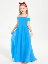 Abiti Da Damigella Junior Chic Con Spalle Scoperte Blu Oceano