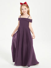 Abiti Da Damigella Junior Chic Con Spalle Scoperte Prugna