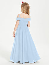 Abiti Da Damigella Junior Chic Con Spalle Scoperte Blu Cielo