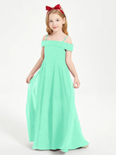 Abiti Da Damigella Junior Chic Con Spalle Scoperte Turchese