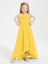 Abiti Da Damigella Junior Asimmetrici Moderni con Scollo A Cappuccio Calendula