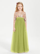 Abiti Damigella Junior Glamour Top Con Paillettes Trifoglio
