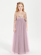Abiti Damigella Junior Glamour Top Con Paillettes Crepuscolo