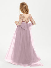 Abiti Damigella Junior Glamour Top Con Paillettes Crepuscolo