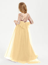 Abiti Damigella Junior Glamour Top Con Paillettes Oro