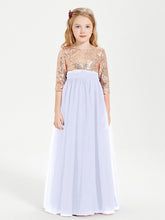 Abiti Damigella Junior Glamour Top Con Paillettes Lavanda