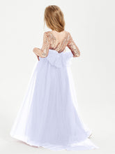 Abiti Damigella Junior Glamour Top Con Paillettes Lavanda