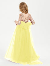 Abiti Damigella Junior Glamour Top Con Paillettes Limone
