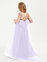 Abiti Damigella Junior Glamour Top Con Paillettes Lilla
