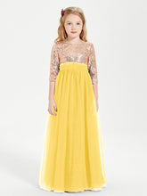 Abiti Damigella Junior Glamour Top Con Paillettes Calendula