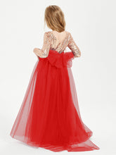 Abiti Damigella Junior Glamour Top Con Paillettes Rosso