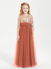 Abiti Damigella Junior Glamour Top Con Paillettes Ruggine