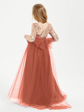 Abiti Damigella Junior Glamour Top Con Paillettes Ruggine