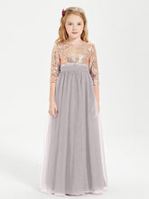 Abiti Damigella Junior Glamour Top Con Paillettes Argento