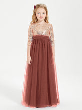 Abiti Damigella Junior Glamour Top Con Paillettes Terracotta