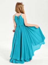 Abiti Damigella Junior In Chiffon Gonna Asimmetrica A Cascata Giada