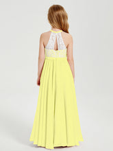 Abiti Da Damigella Lunghi In Chiffon Top In Pizzo Narciso