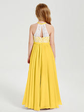 Abiti Da Damigella Lunghi In Chiffon Top In Pizzo Calendula