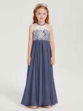 Abiti Da Damigella Lunghi In Chiffon Top In Pizzo Tempesta
