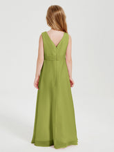 Abiti Damigella Stile Boho Lunghi In Chiffon Gonna A Cascata Trifoglio