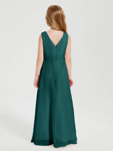 Abiti Damigella Stile Boho Lunghi In Chiffon Gonna A Cascata Pavone