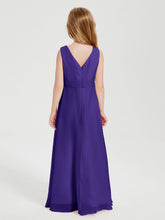 Abiti Damigella Stile Boho Lunghi In Chiffon Gonna A Cascata Regency