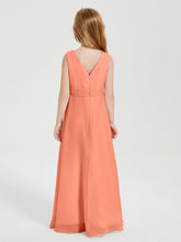 Abiti Damigella Stile Boho Lunghi In Chiffon Gonna A Cascata Tramonto