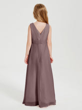 Abiti Damigella Stile Boho Lunghi In Chiffon Gonna A Cascata Malva Vintage