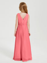 Abiti Damigella Stile Boho Lunghi In Chiffon Gonna A Cascata Cocomero