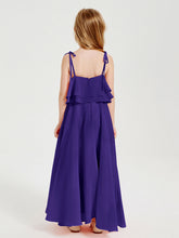 Abiti Damigella Junior Lunghi In Chiffon Spalline Sottili Con Fiocco Regency
