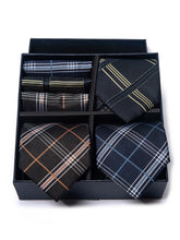 Set Da 6 Pezzi Cravatta Con Fazzoletto Da Taschino Serie 4