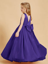 Abiti Damigella Junior In Tulle Top In Raso Fiocco Glamour Regency