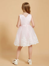 Abito Da Damigella Al Ginocchio Con Top In Raso E Gonna In Tulle
