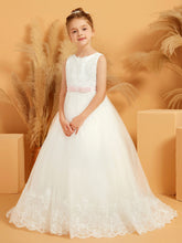 Abito Da Damigella In Tulle Con Applicazioni In Pizzo Stile Ball-Gown