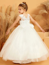 Abito Da Damigella Stile Ball-Gown/Principessa Con Applicazioni Effetto Illusione