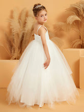 Abito Da Damigella Stile Ball-Gown Con Spalline Sottili E Applicazioni In Pizzo