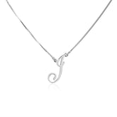 Collana Con Iniziale Personalizzata Regalo Per Damigella D'Onore In Argento Sterling