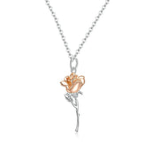 Collana Con Fiore Di Rosa Regalo Di Compleanno