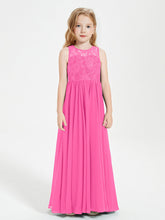 Abiti Damigella Junior Lunghi Top In Pizzo Trasparente Azalea