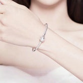 Bracciale Rigido A Stella In Argento Sterling