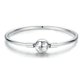 Bracciale Rigido A Stella In Argento Sterling