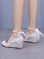 Scarpe Mary Jane Con Tacco Platform E Punta Tonda