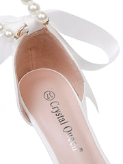 Scarpe Da Sposa Con Tacco A Zeppa Punta A Punta