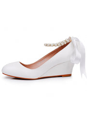 Scarpe Mary Jane Con Tacco Platform E Punta Tonda