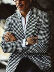 Blazer Da Uomo Con Revers A Lancia E Spacco Singolo