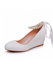 Scarpe Mary Jane Con Tacco Platform E Punta Tonda